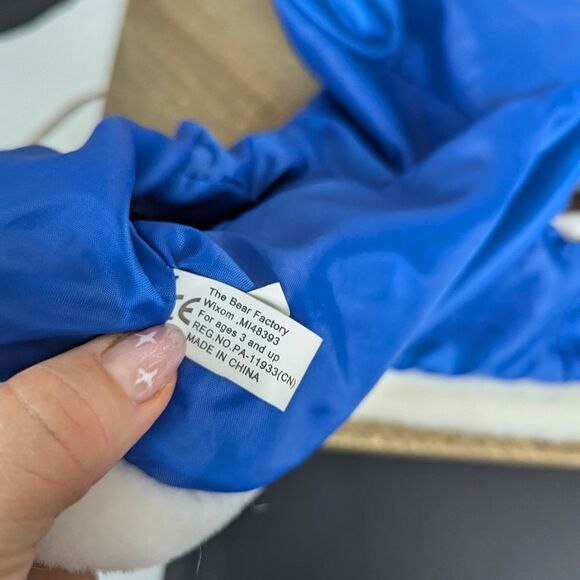 Bear factory Build a bear christmas outfit blue velvet santa suit - Picture 7 of 7